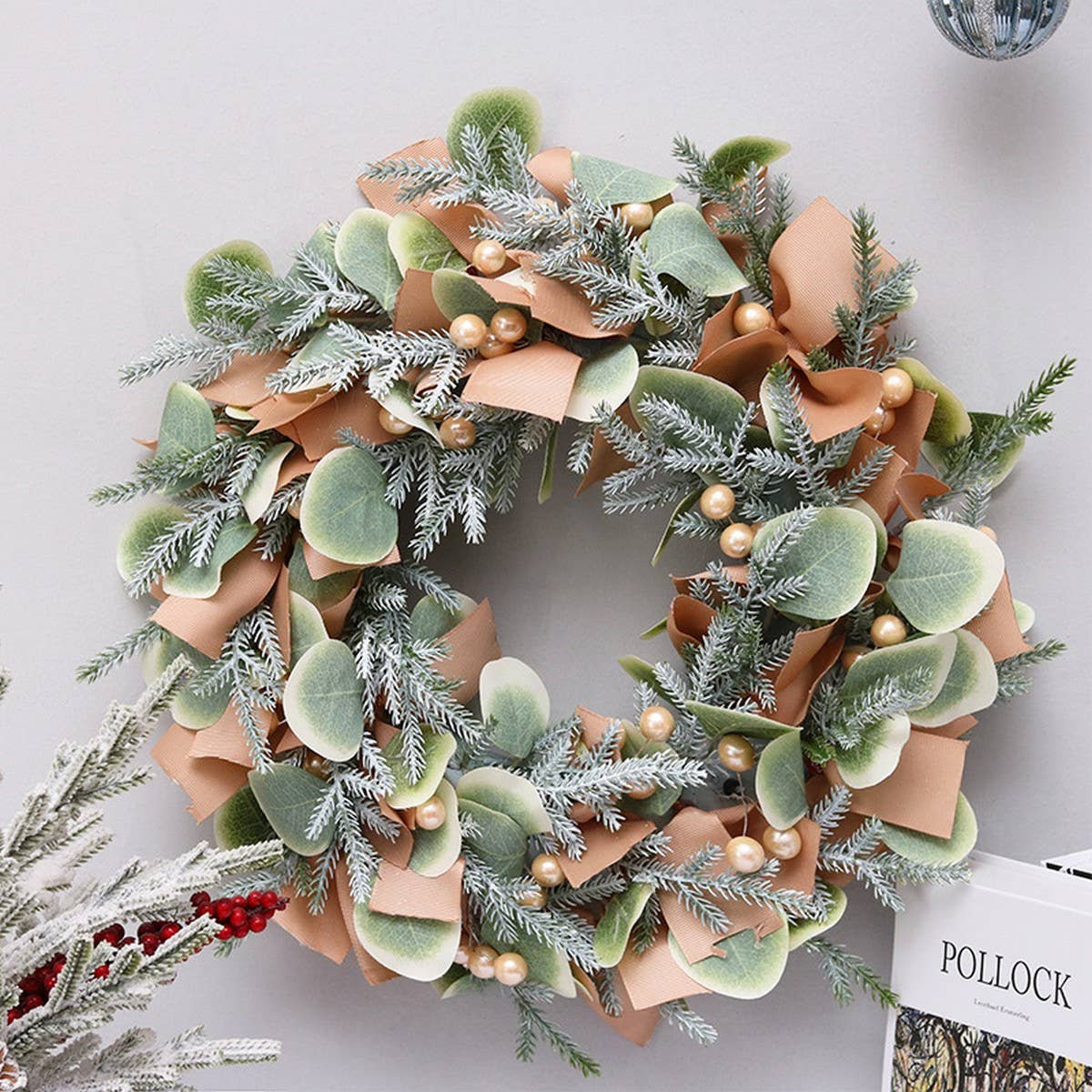 Nordic Eucalyptus Artificial Christmas Wreath_CWAJE5300