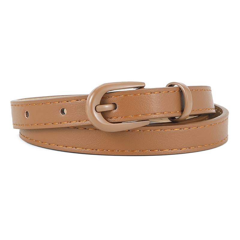 Versatile commuting pin buckle simple belt