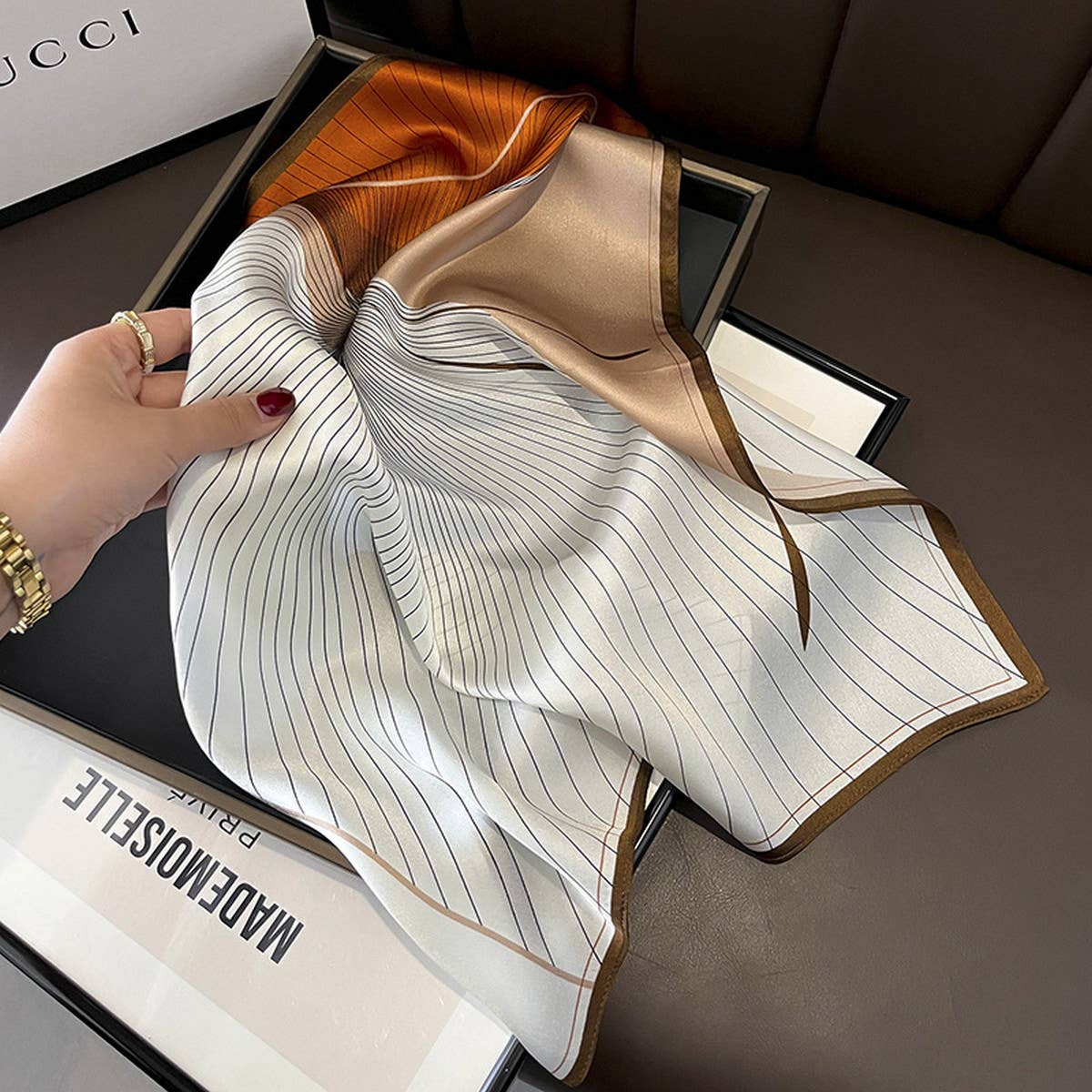 Silk Square Scarf - Elegant Mulberry Wrap