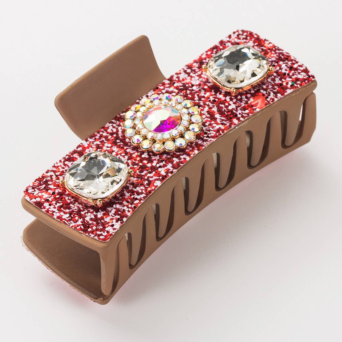 NEW RETRO DIAMOND SEQUIN HAIR CLIP GRAB CLIP_CWAHA1772