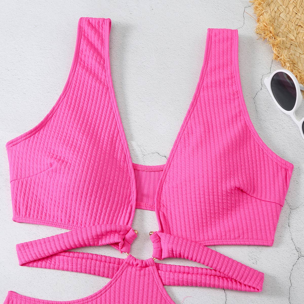 2024 NEW WOMEN SOLID COLOR ONE-PIECE SWIMSUIT_CWMW0286