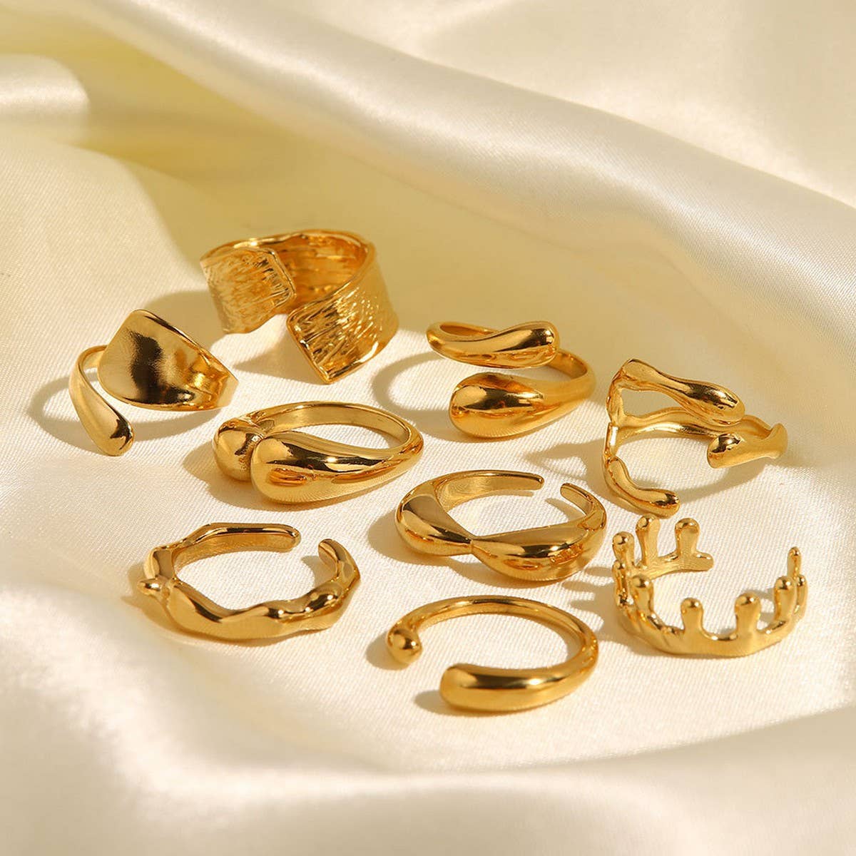 ADJUSTABLE OPEN RING GEOMETRIC DESIGN FOR WOMEN_CWAJE1224