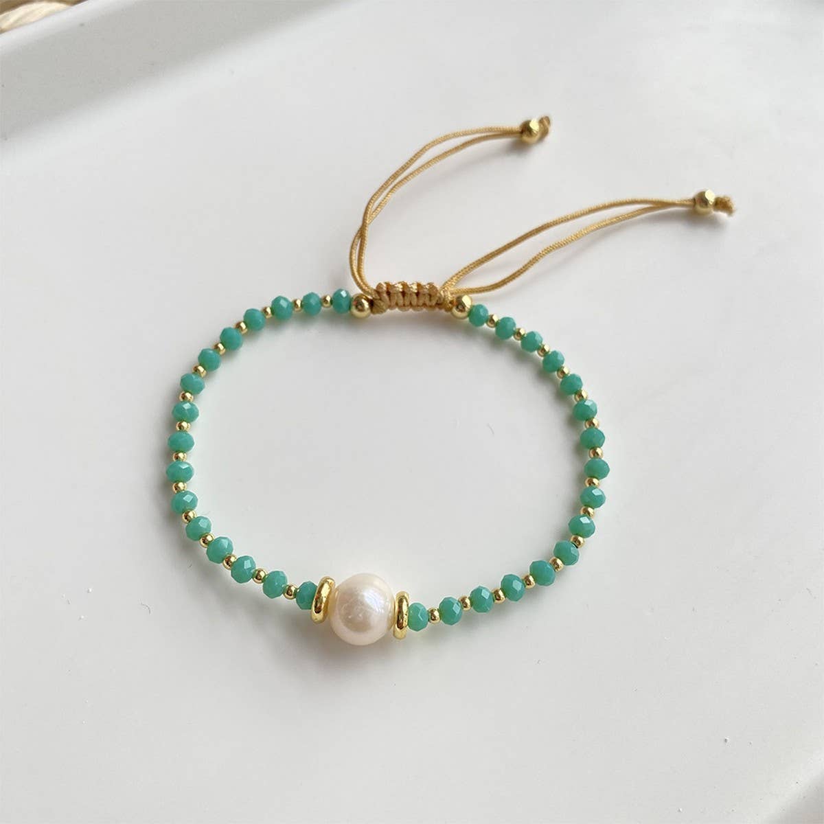 CWAJE4565_FASHION NEW NATURAL PEARL CRYSTAL BRACELET
