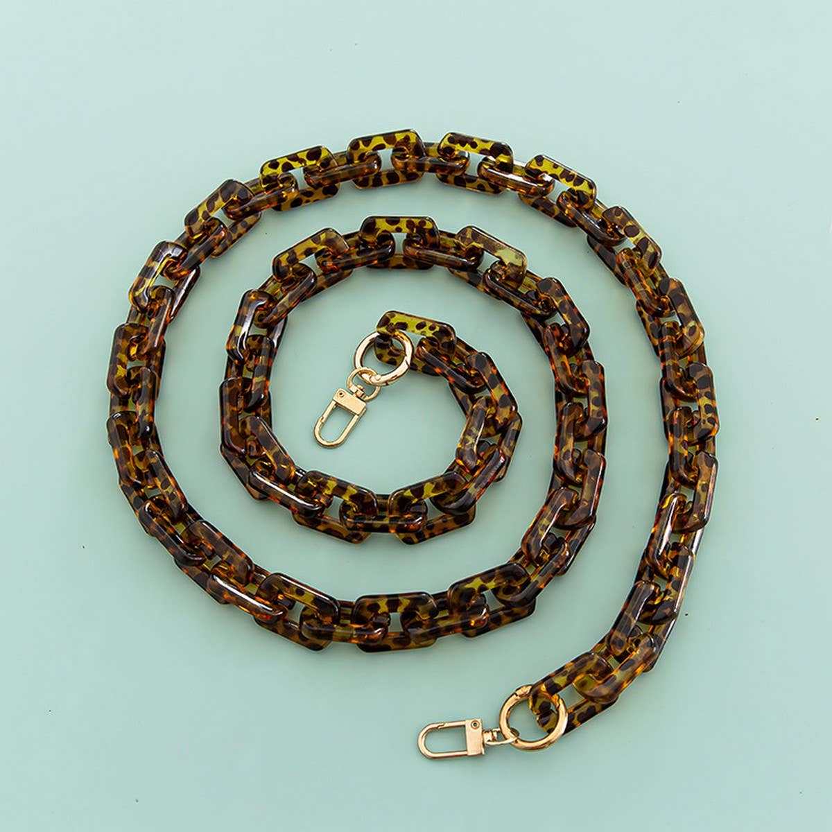 47.24"Acrylic Leopard Print Bag Chain,Phone Strap_CWMM5094