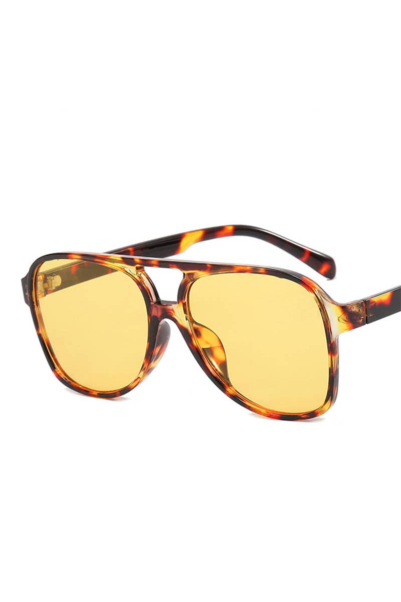 Vintage Double Bridge Aviator Sunglasses