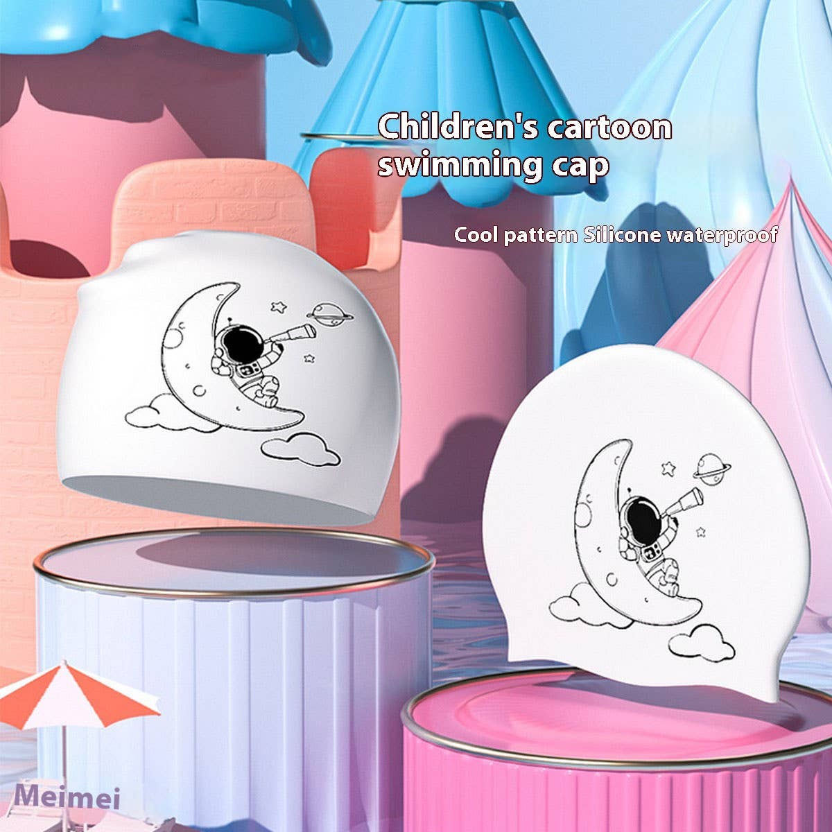 Kids Silicone Swim Cap ?Cartoon for Boys & Girls