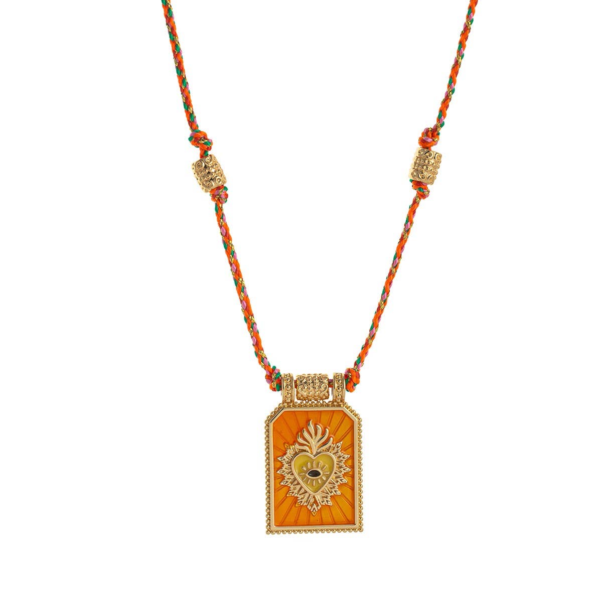 FASHIONABLE AND SIMPLE COLORFUL PENDANT NECKLACE_CWMM3915