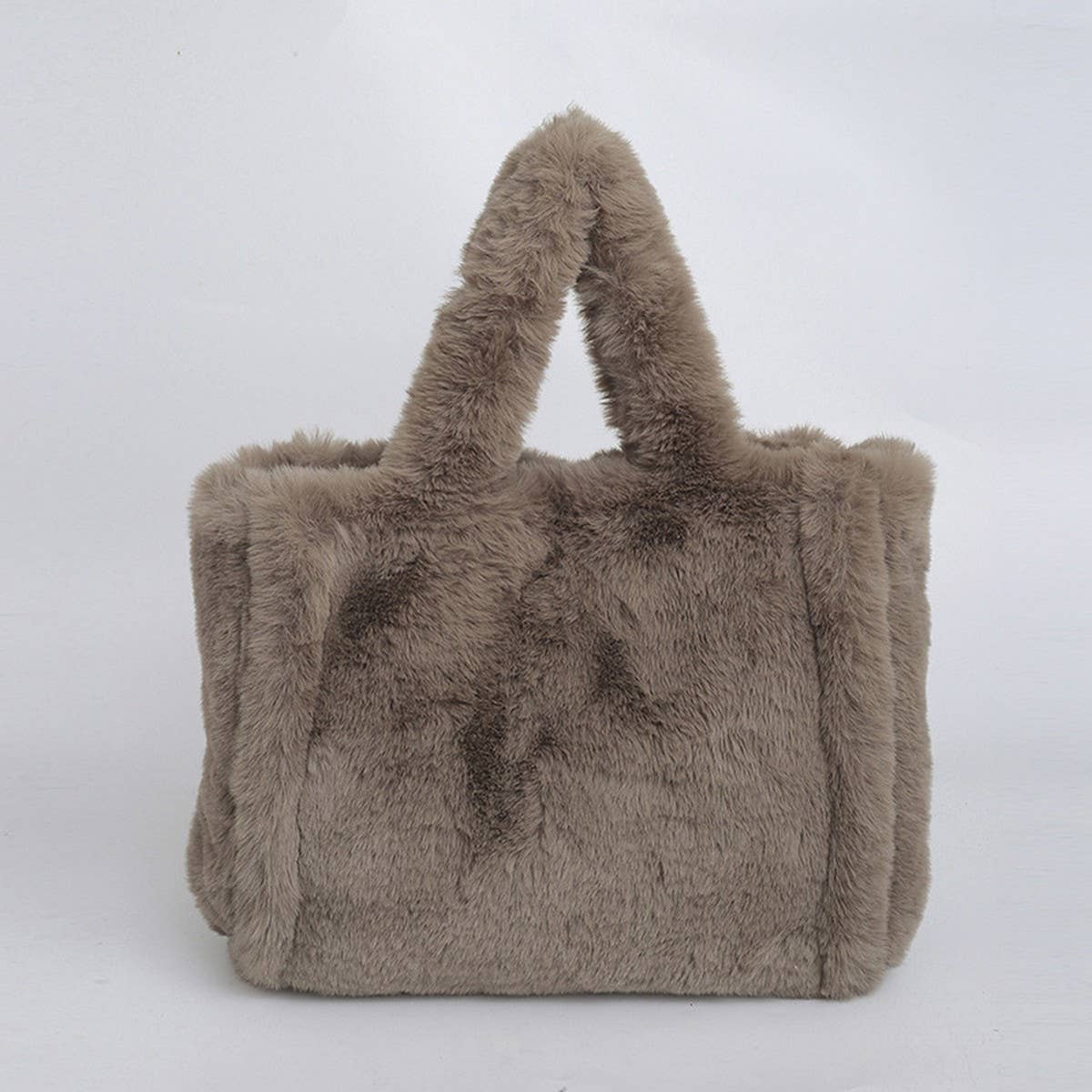 Plush Shoulder Tote Bag Fluffy Underarm Purse_CUAB00585