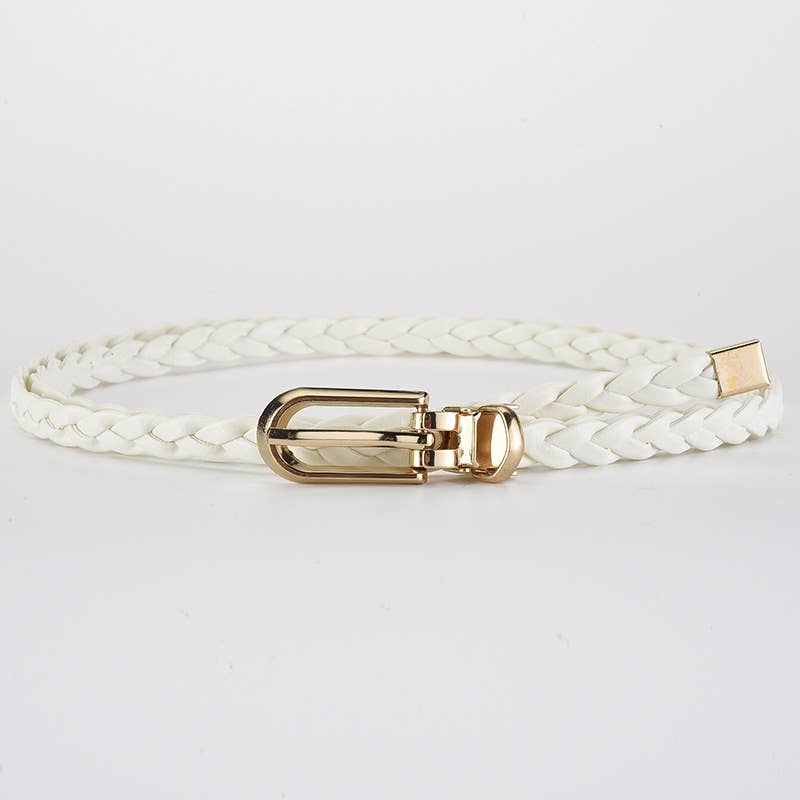 Tie knots to decorate weave a candy-colored belt