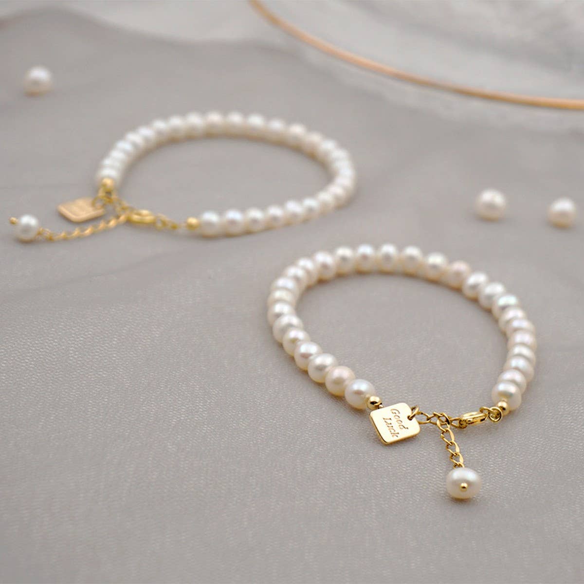 NEW SPRING AND SUMMER FRESHWATER PEARL BRACELET_CWAJE1670