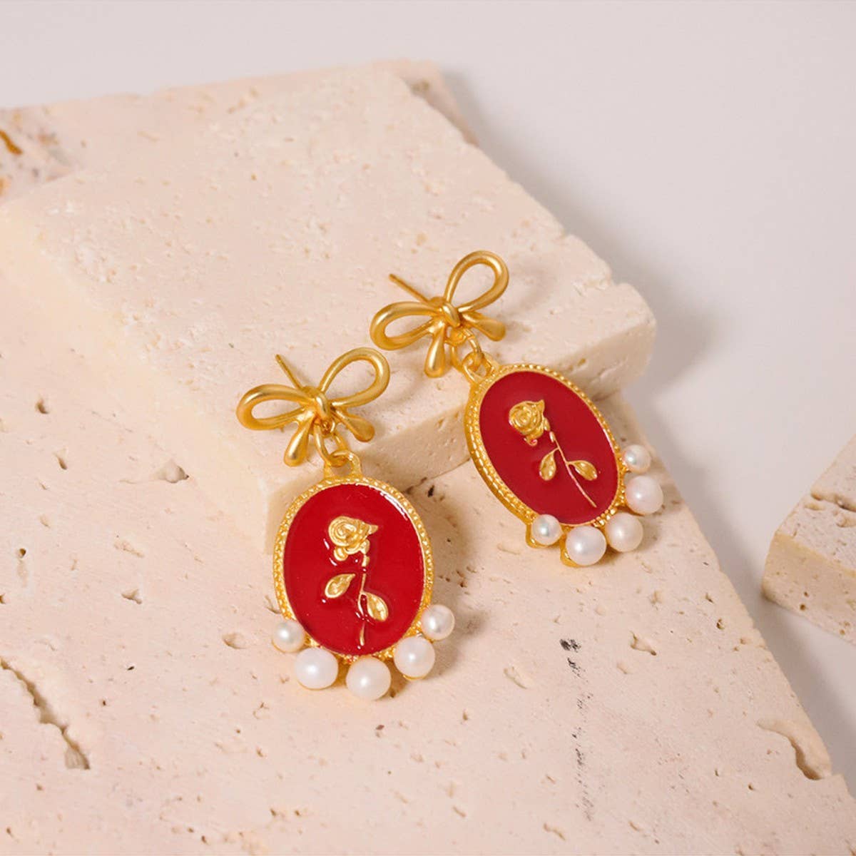 HIGH-END RETRO LUXURY NATURAL PEARL EARRINGS