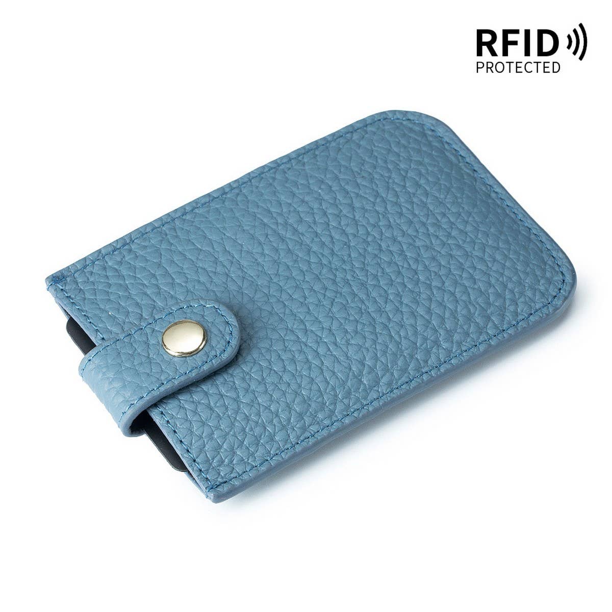 ULTRA-THIN LAYERED DRAWSTRING LEATHER CARD HOLDER_CWAB3825
