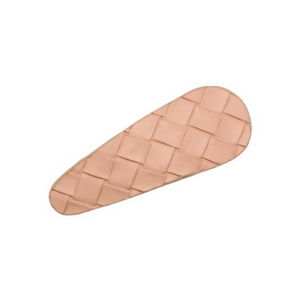 Minimalist Boho Woven PU Leather Side Hair Clip