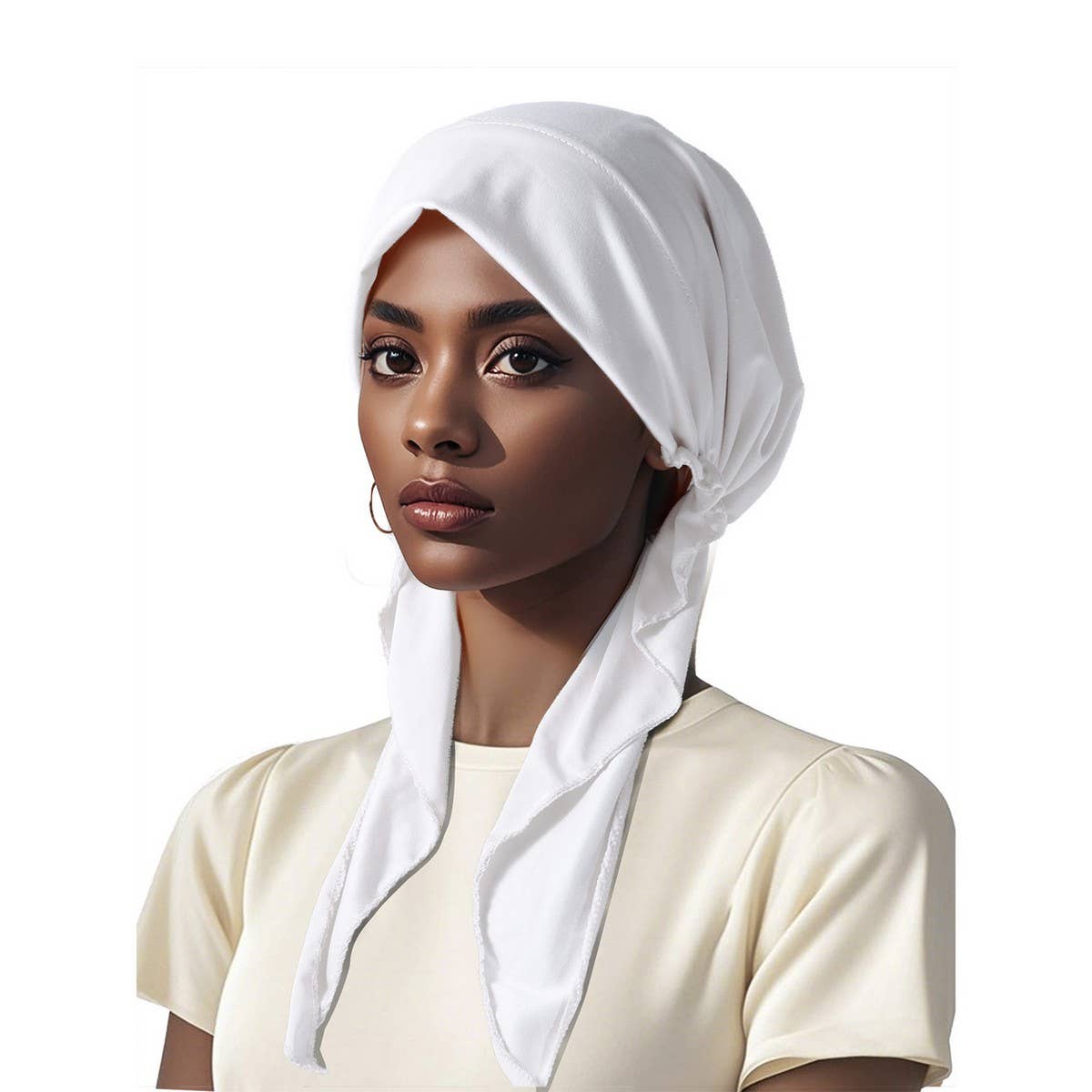 MULTICOLOR FASHION CURVED RIBBON TURBAN HAT