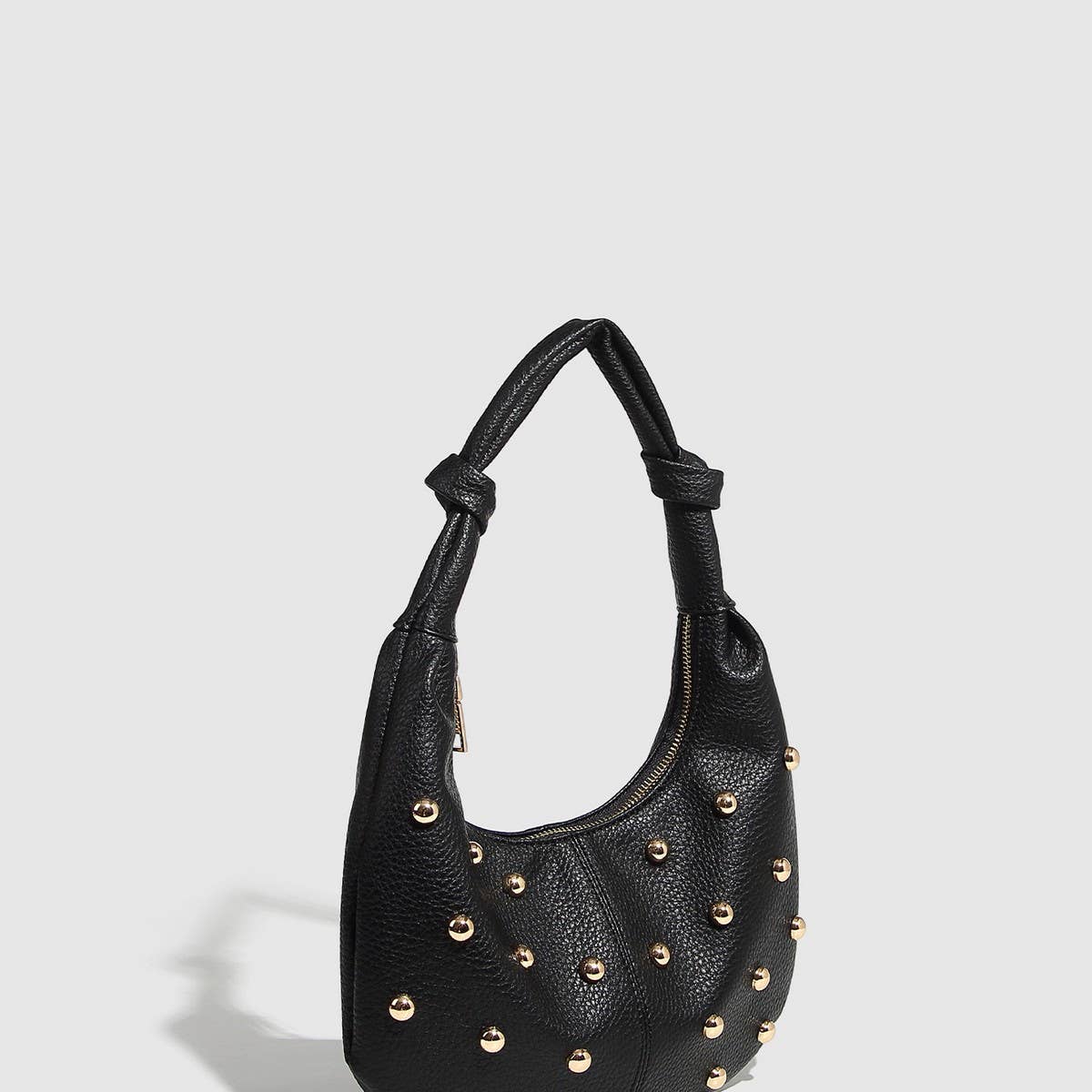 Metallic Studded Shoulder Bag for Women_CWAB5680