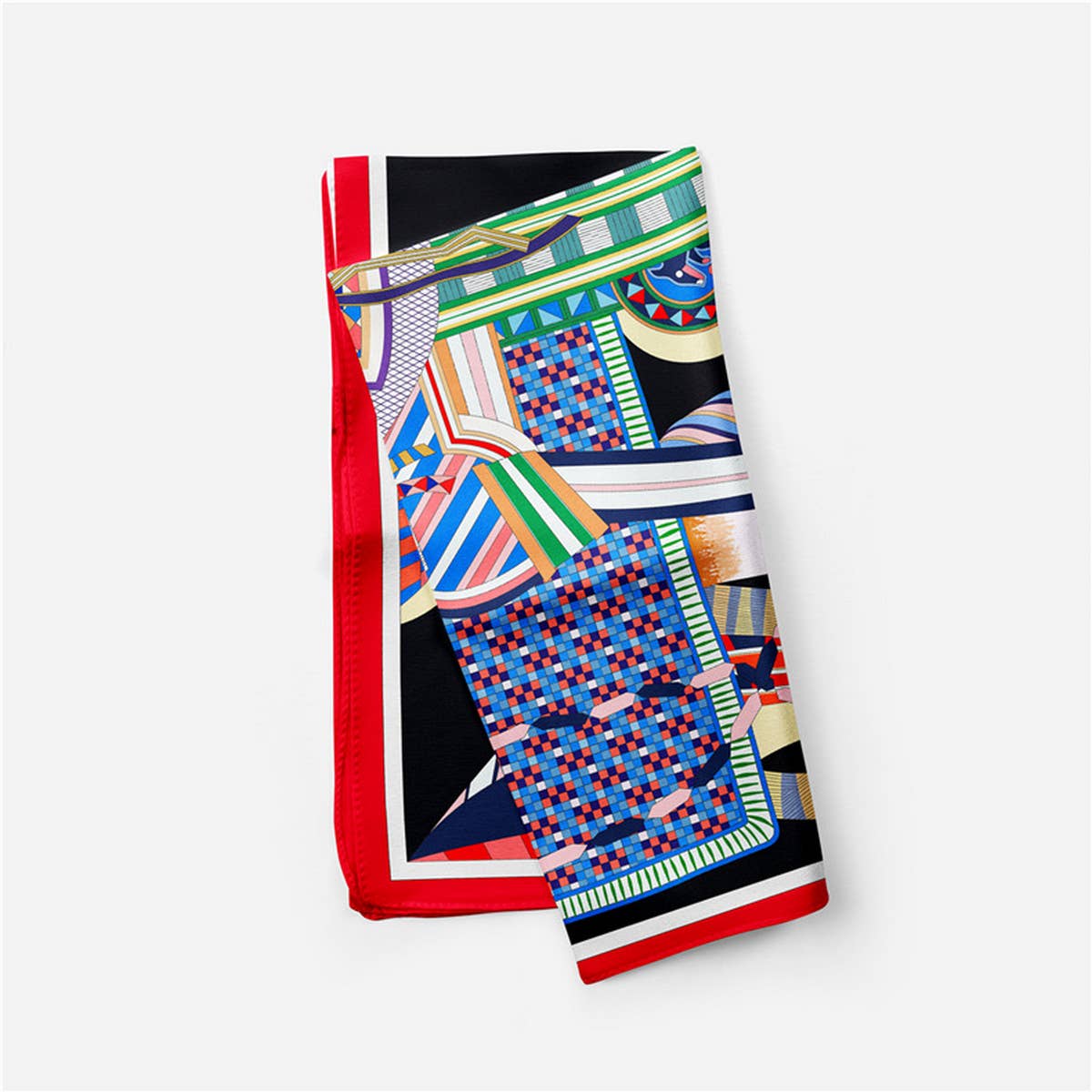 THIN VERSATILE PRINTED SQUARE SCARF