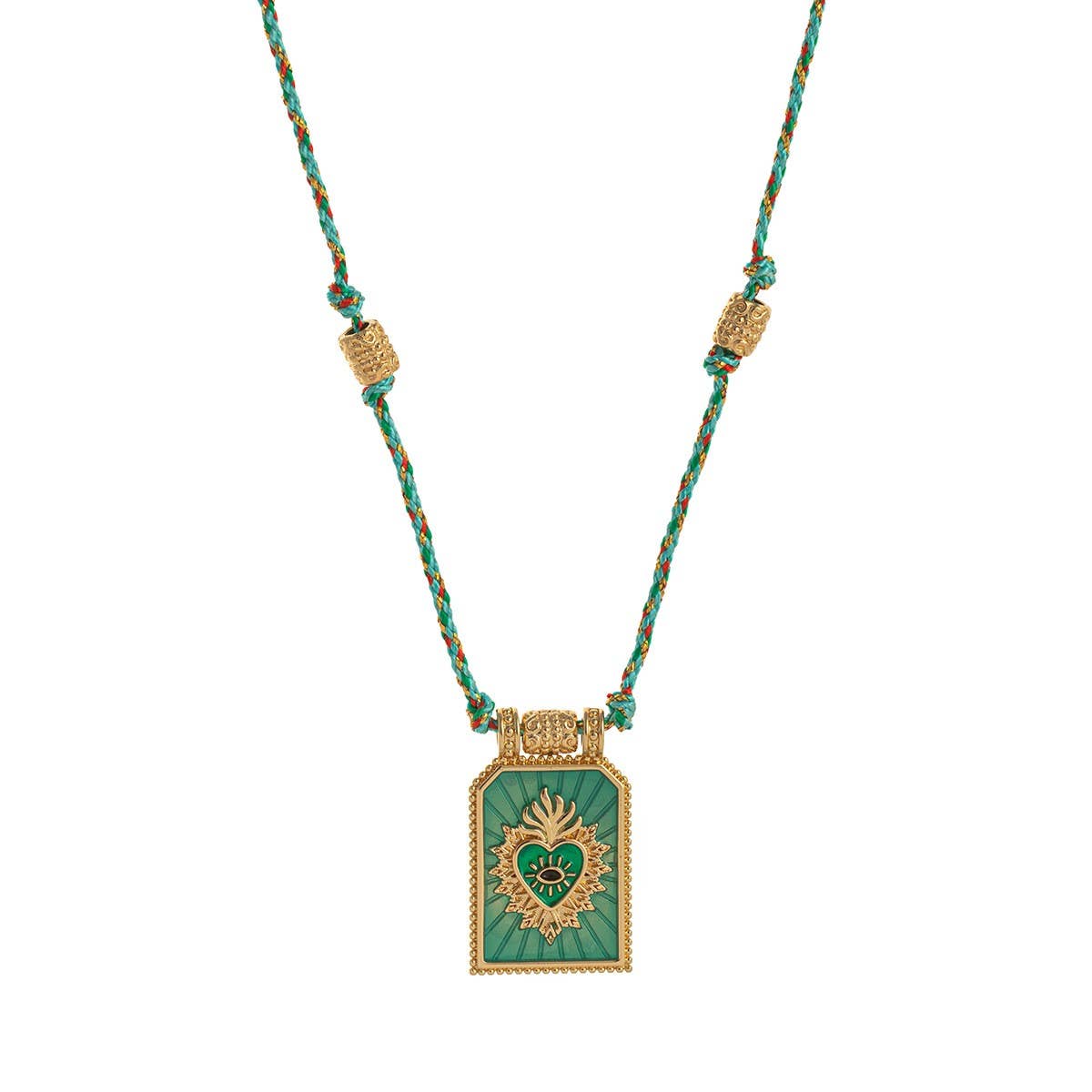 FASHIONABLE AND SIMPLE COLORFUL PENDANT NECKLACE_CWMM3915