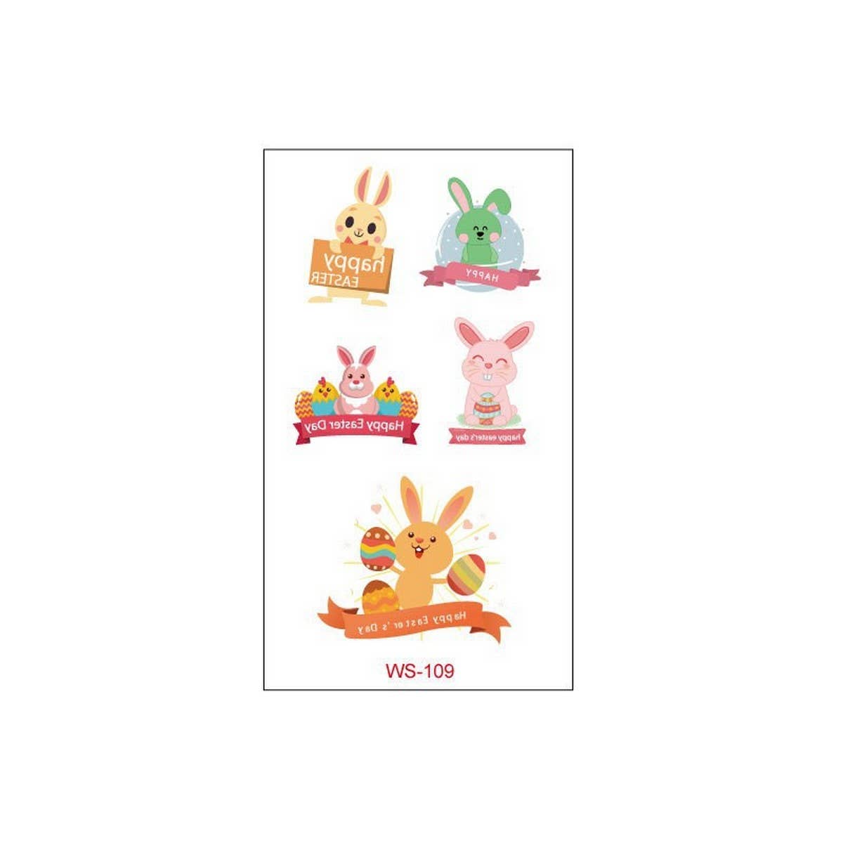 Easter Egg & Bunny Tattoos ? Kids Waterproof Set