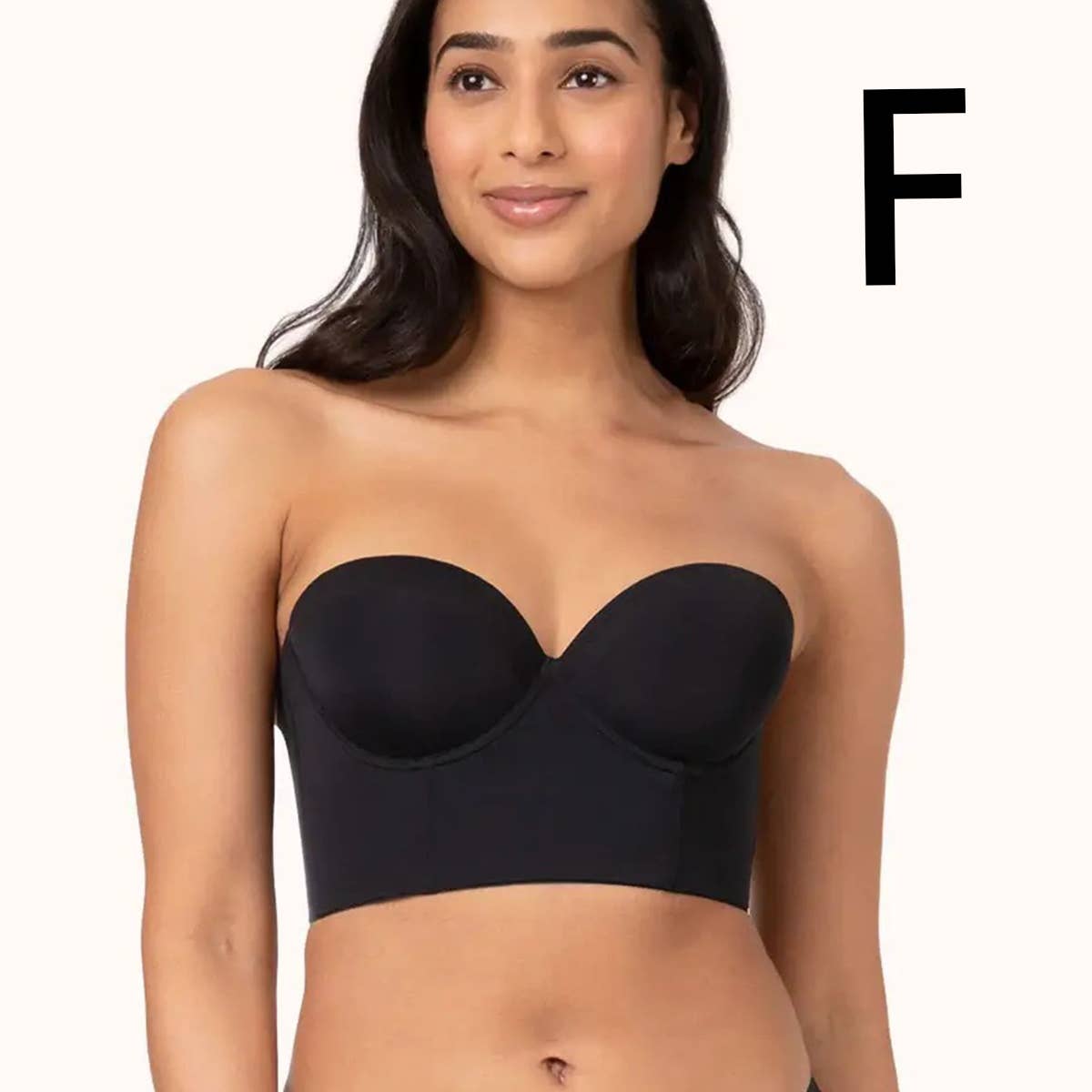 DETACHABLE SHOULDER STRAP BACKLESS TOP bralette-CWMU0045