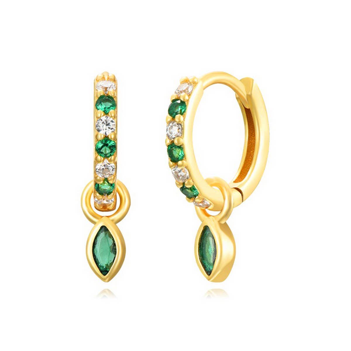 COLORFUL FRENCH TEMPERAMENT GEOMETRIC EARRINGS