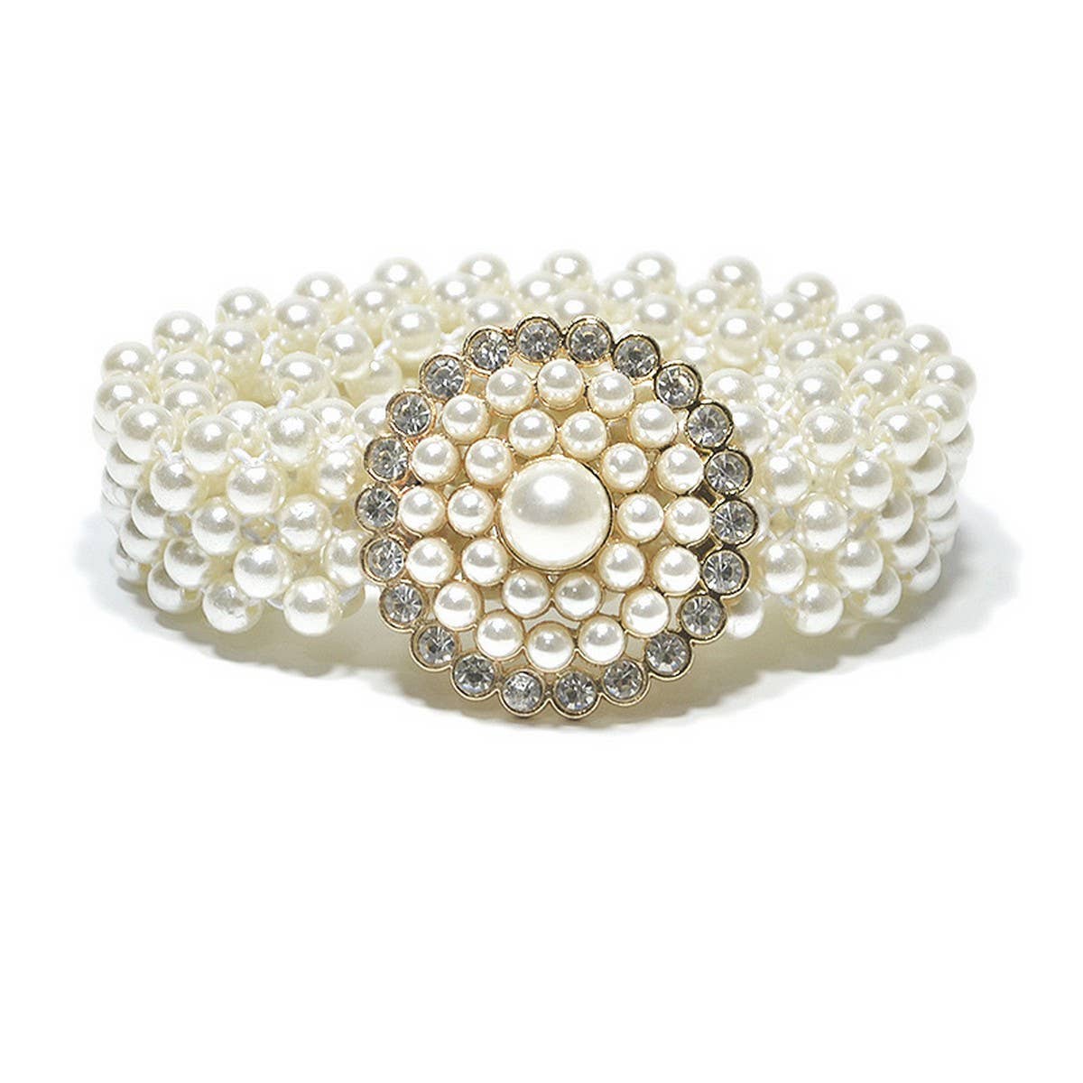 WOMEN'S STRETCH PEARL ELASTIC WAIST CHAIN_CWABE0522