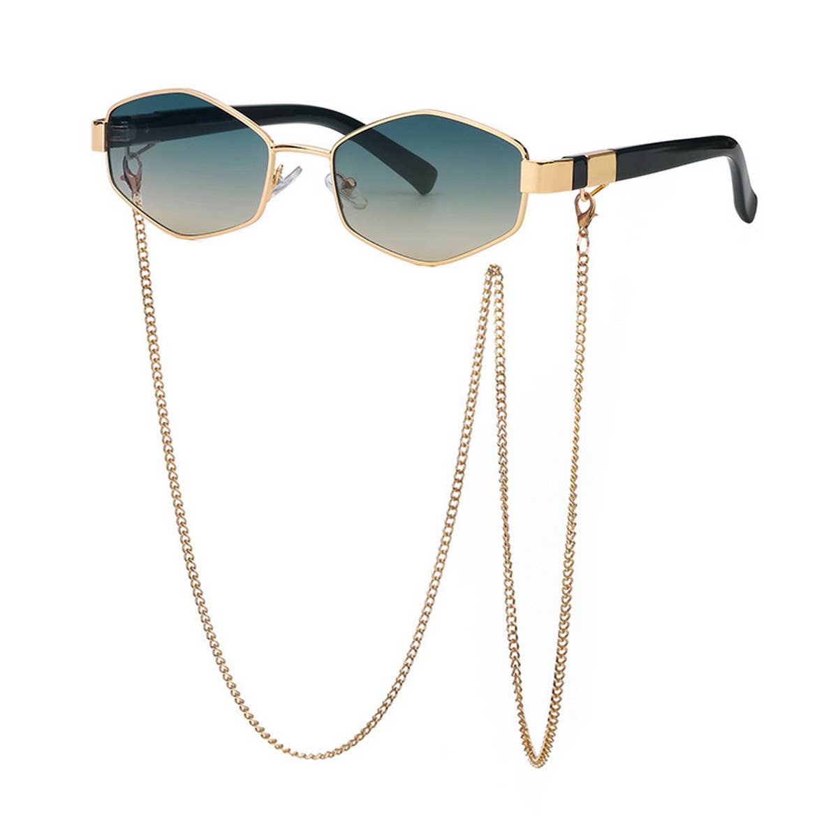 FASHION CHAIN IRREGULAR FRAME SUNGLASSES_CWASG0609