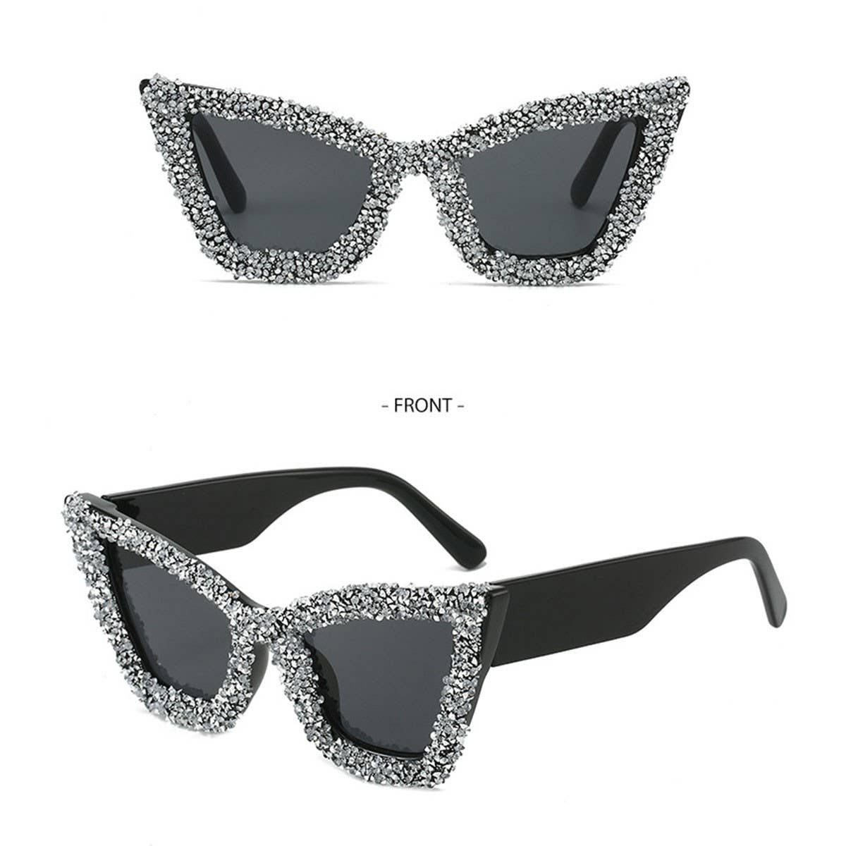 LARGE FRAME CAT-EYE DIAMOND SUNGLASSES_CWASG0860