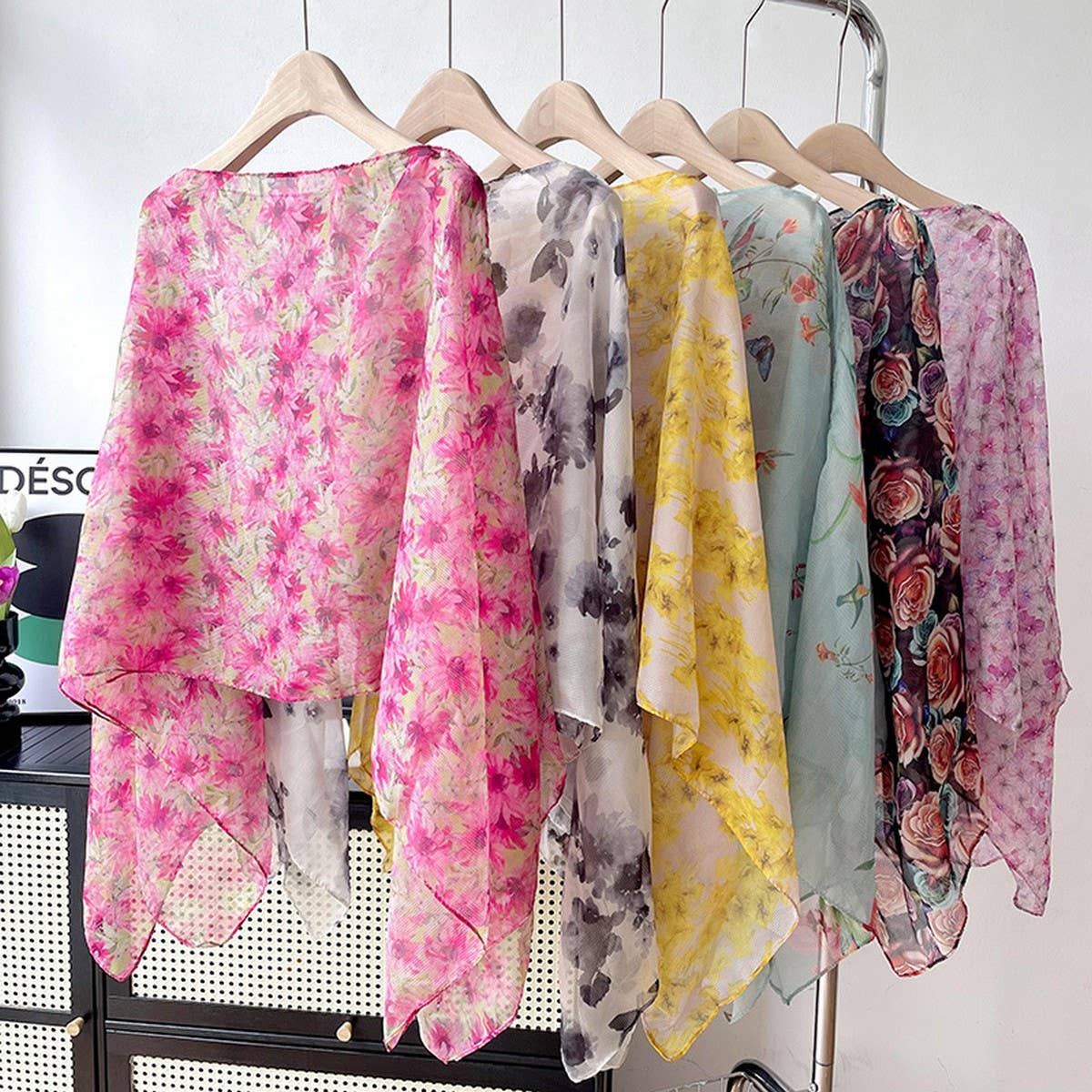 SUN PROTECTION ROUND NECK LOOSE SLIMMING SHAWL