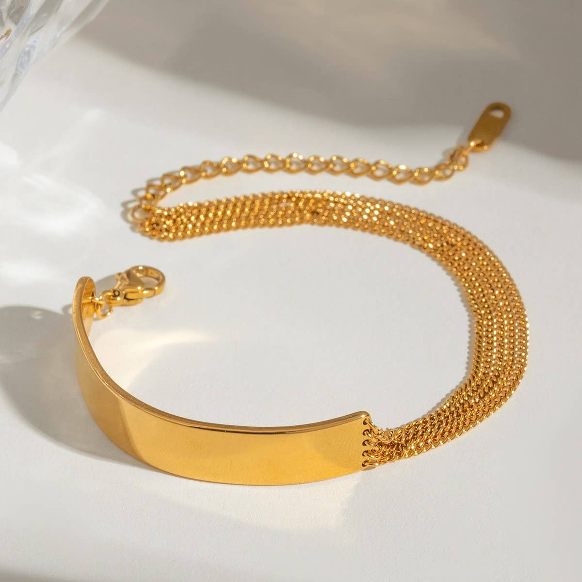 18K Gold Five-Layer Chain Bracelet, No Fade_CWAJE4707