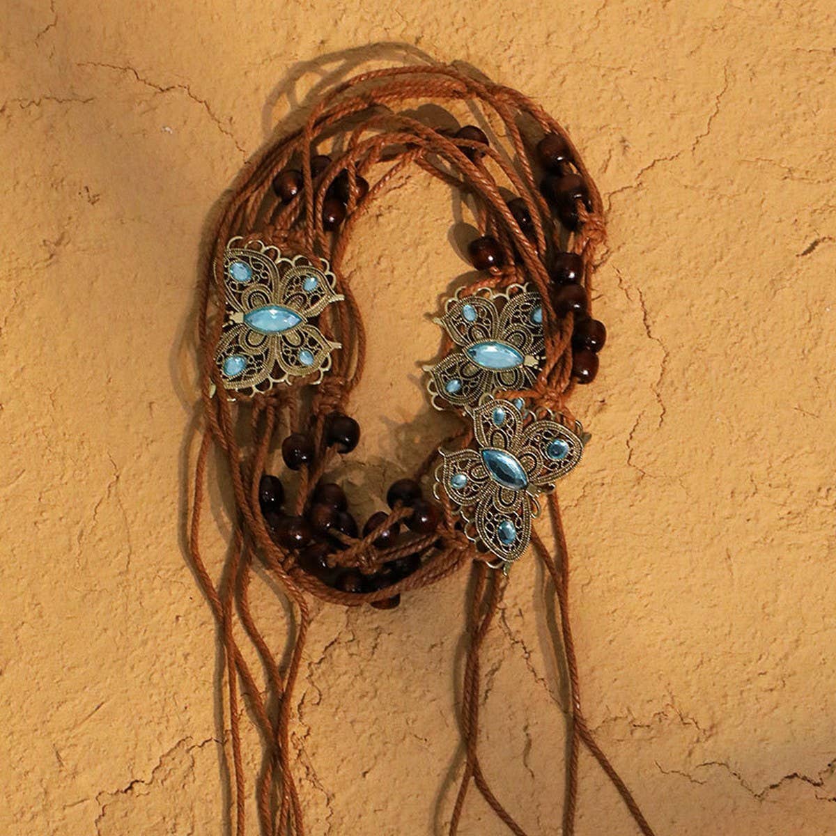 Boho Butterfly Braided Waist Chain for Dresses_CWAHA5672