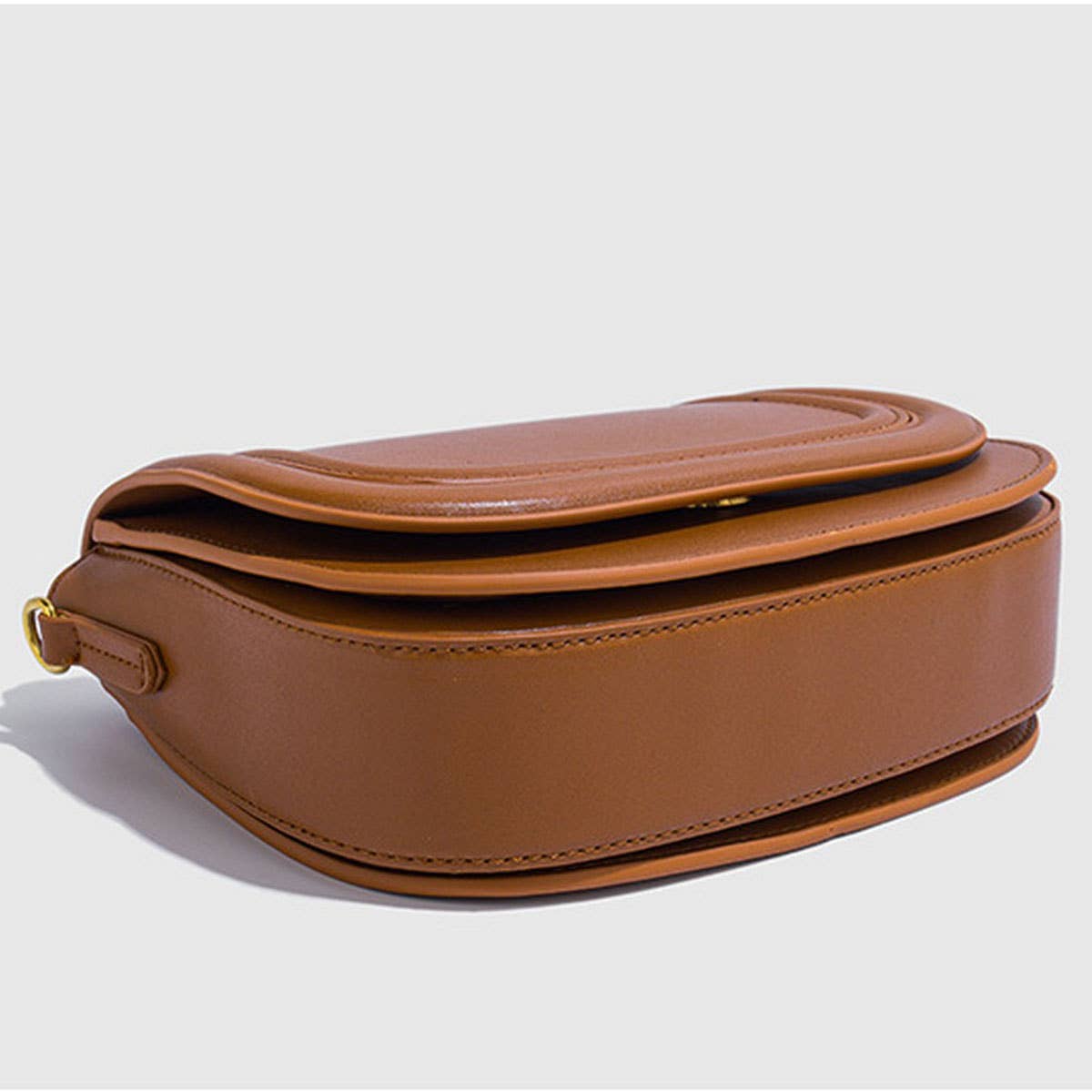 POPULAR WIDE SHOULDER STRAP SADDLE BAG FOR WOMEN_CWAB3421