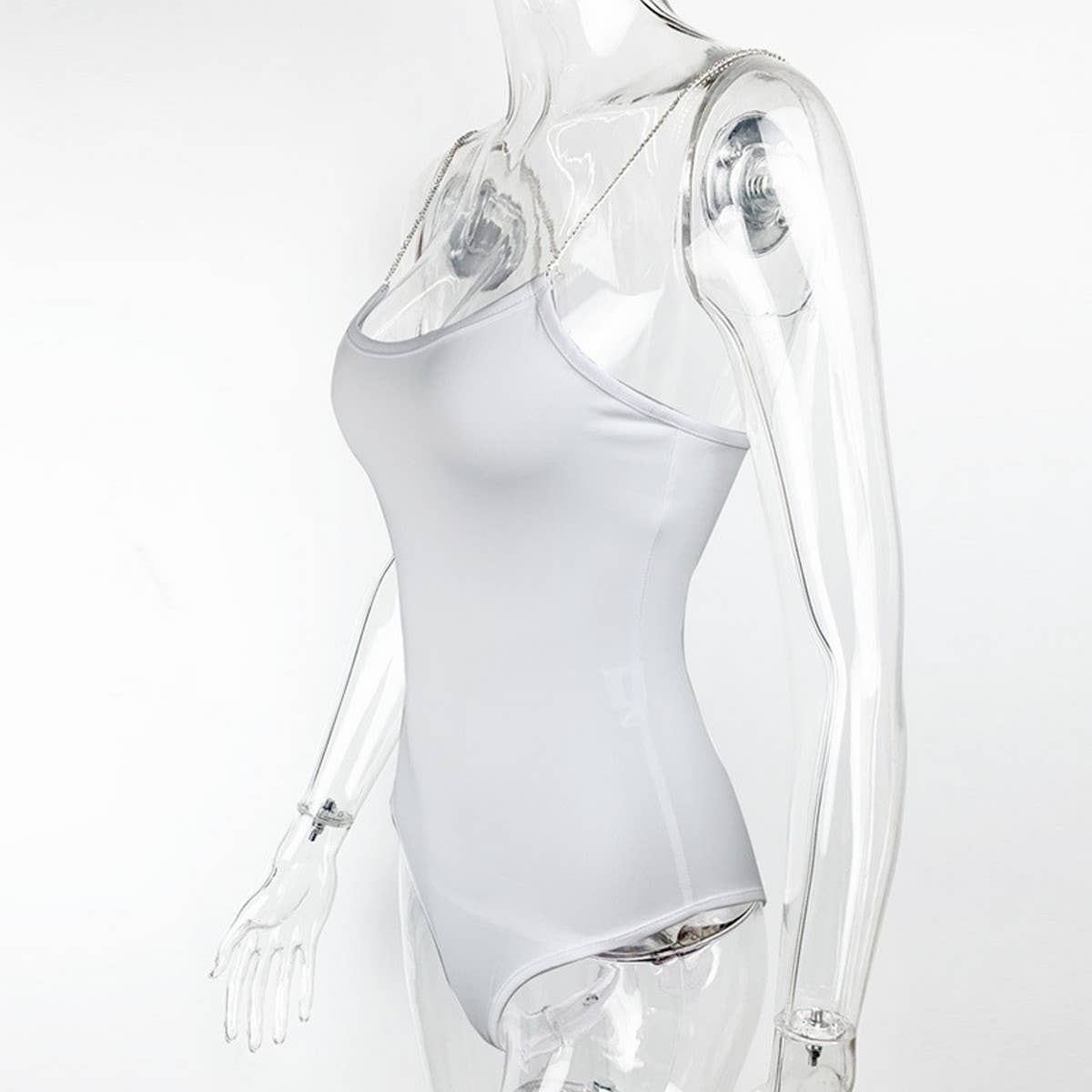 DIAMOND CHAIN SLIM FIT TOP SUSPENDER BODYSUIT