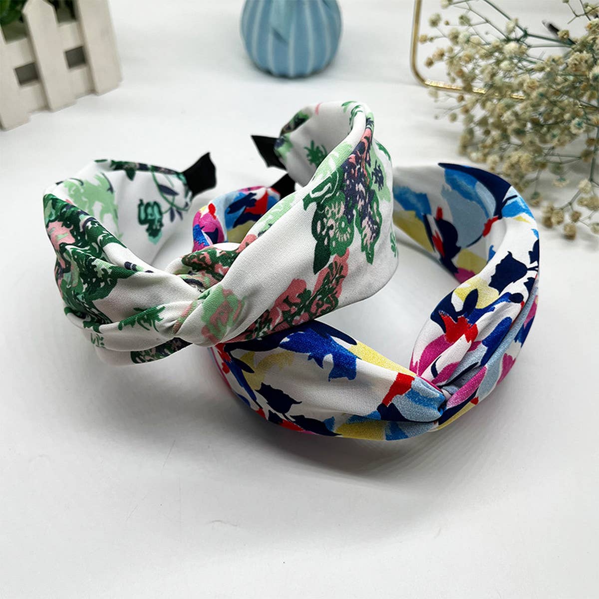 FASHIONABLE TIE-DYE MIXED COLOR HEADBAND