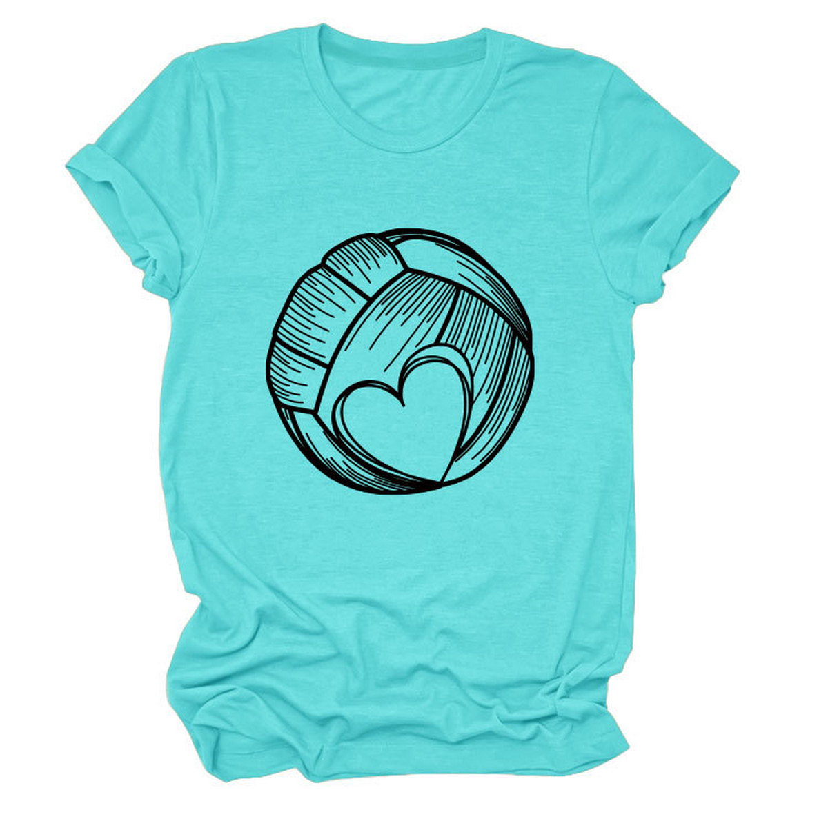 Love Football T-Shirt ? Casual Plus Size Top