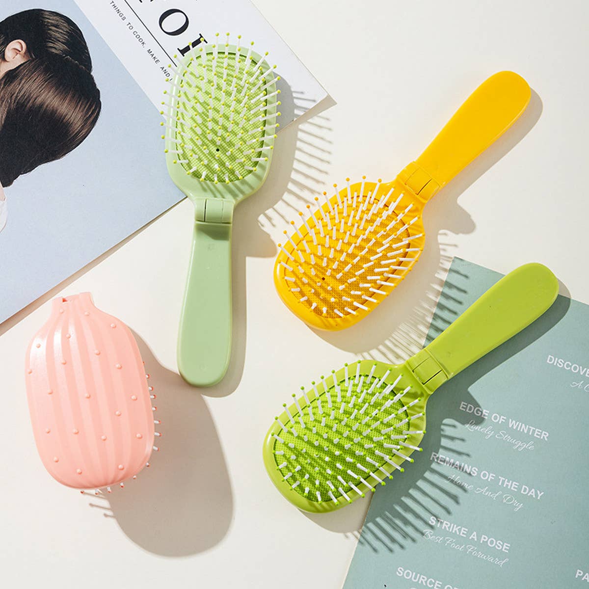 NEW CACTUS FOLDING AIR BAG COMB