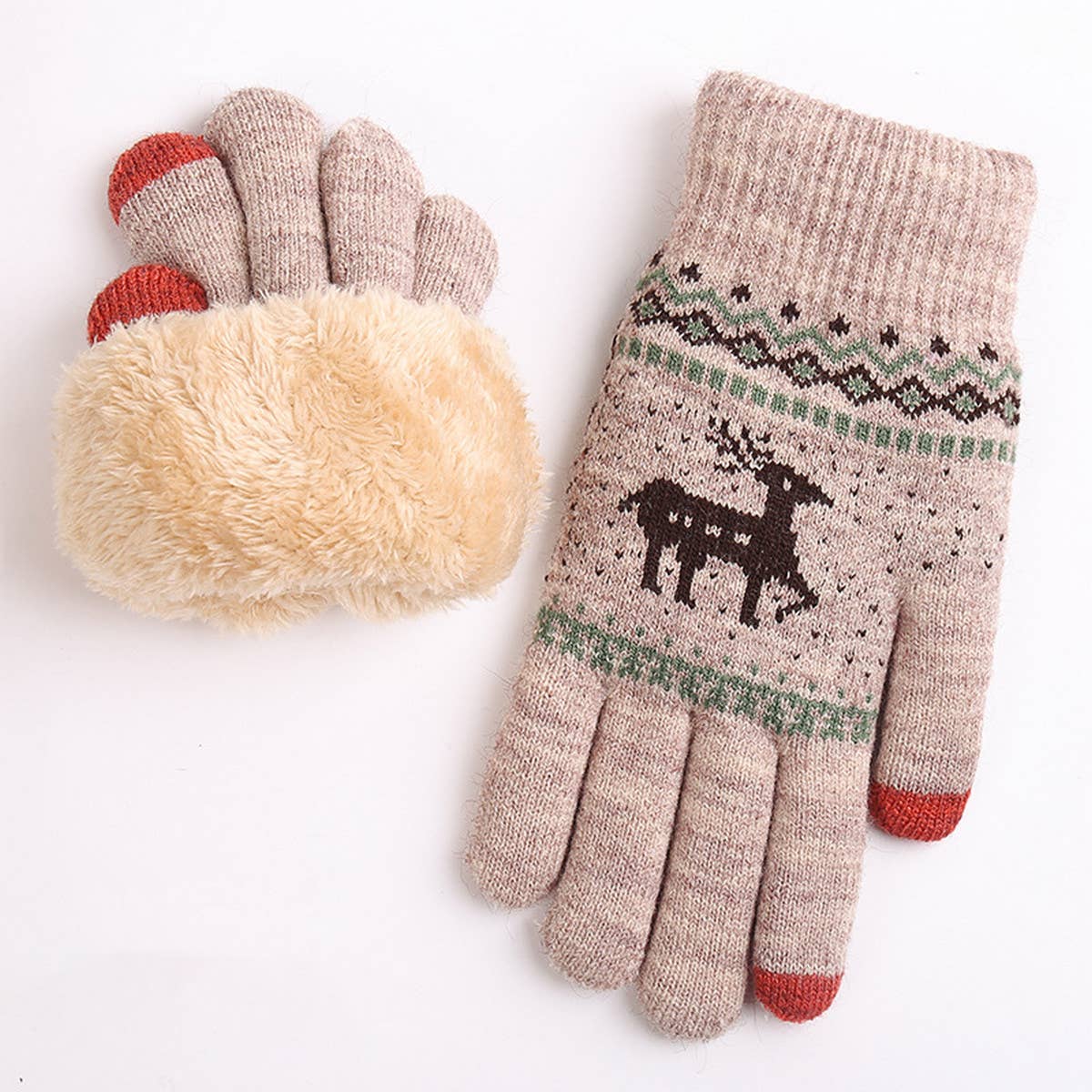 Winter Touchscreen Gloves ? Thick Knit for Women_CWAG0133