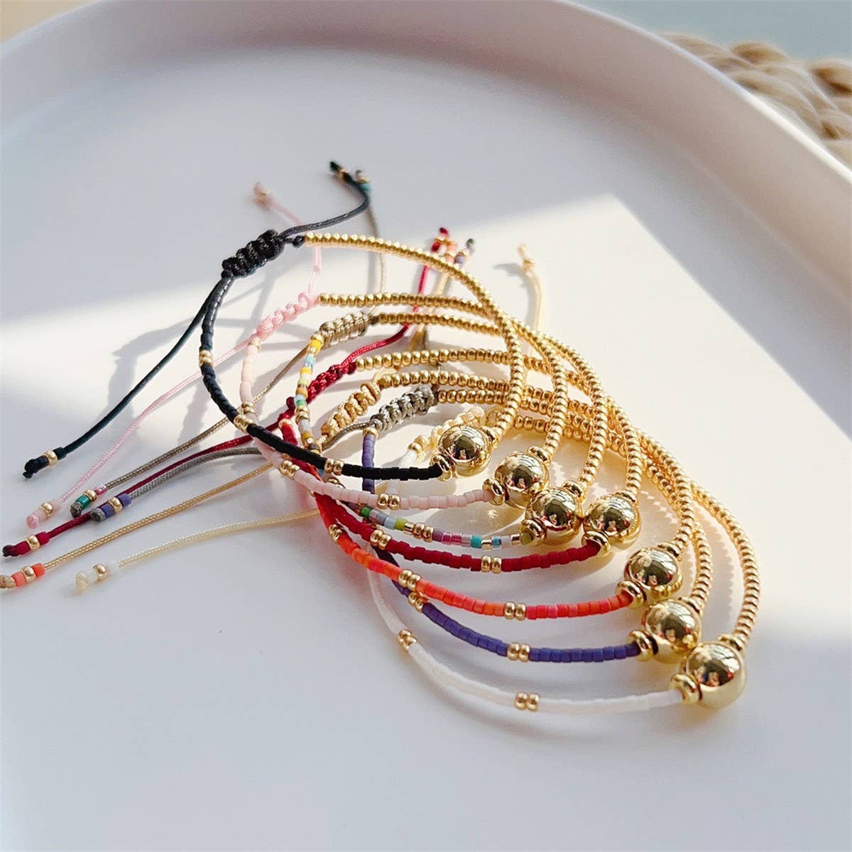 CWAJE4566_BOHEMIAN HAND-WOVEN PUNK STREET BRACELET