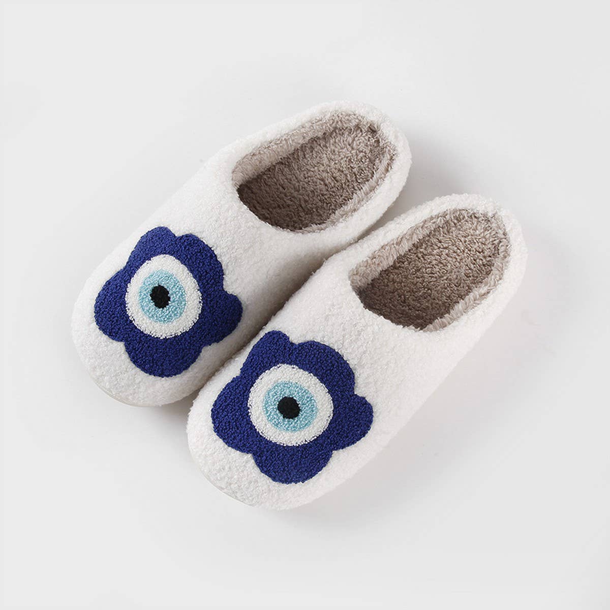 FLOWER PATTERN WINTER INSULATION COTTON SLIPPERS