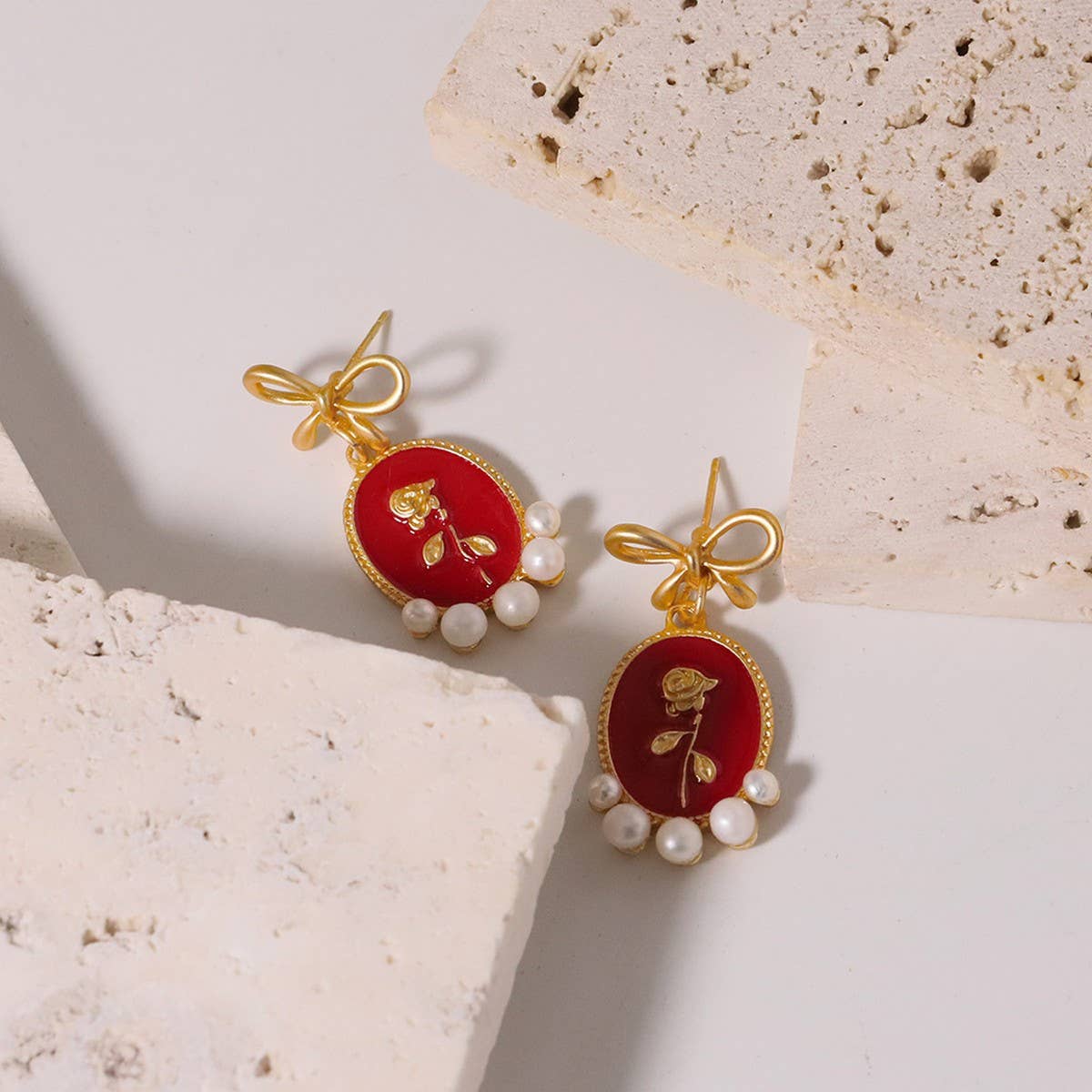 HIGH-END RETRO LUXURY NATURAL PEARL EARRINGS