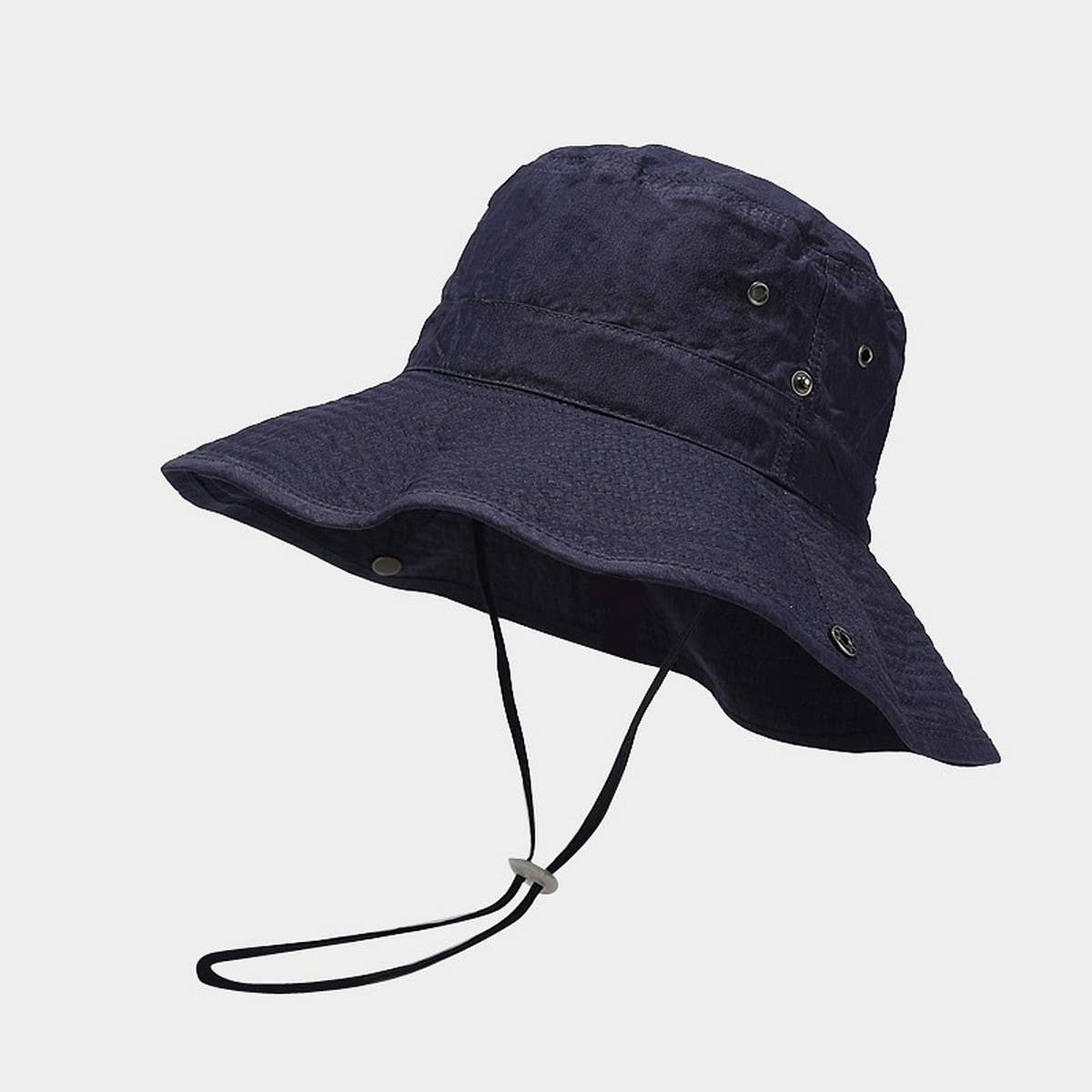 Vintage Wide Brim Sun Hat with Wind Strap_CWAH3873
