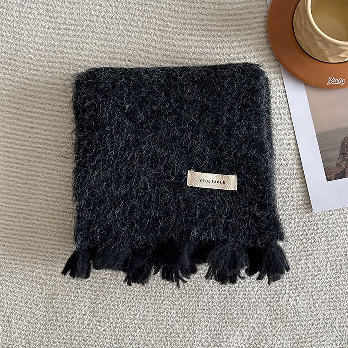 Soft Knit Scarf ??Thick Tassel Winter Warm Wrap_CWASC2292