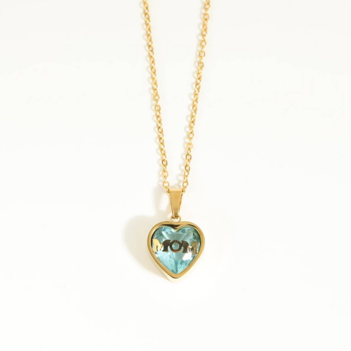 STAINLESS STEEL DECEMBER ZIRCON NECKLACE_CWMM3821