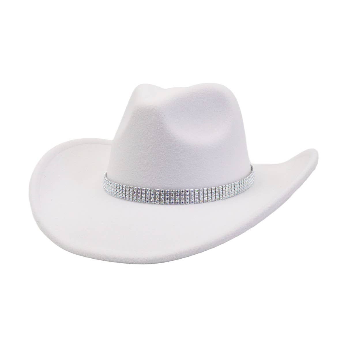 Men & Women Wool Blend Cowboy Fedora Hat Western_CWAH04375