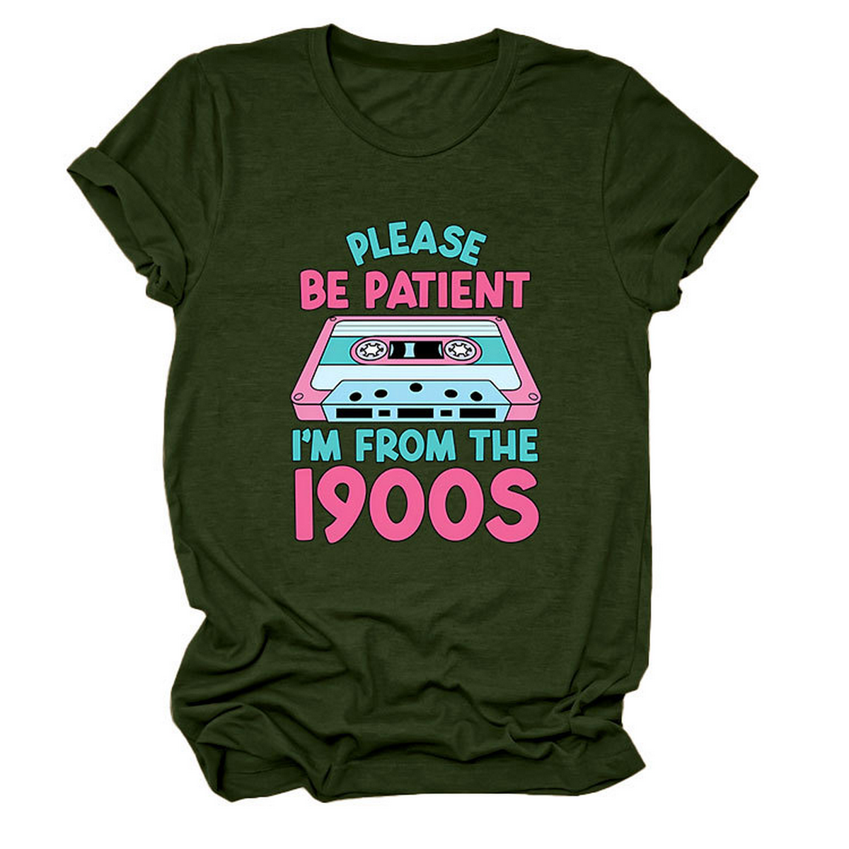 Women?™s Tee ??Please Be Patient Letter Print_CWTTS1501