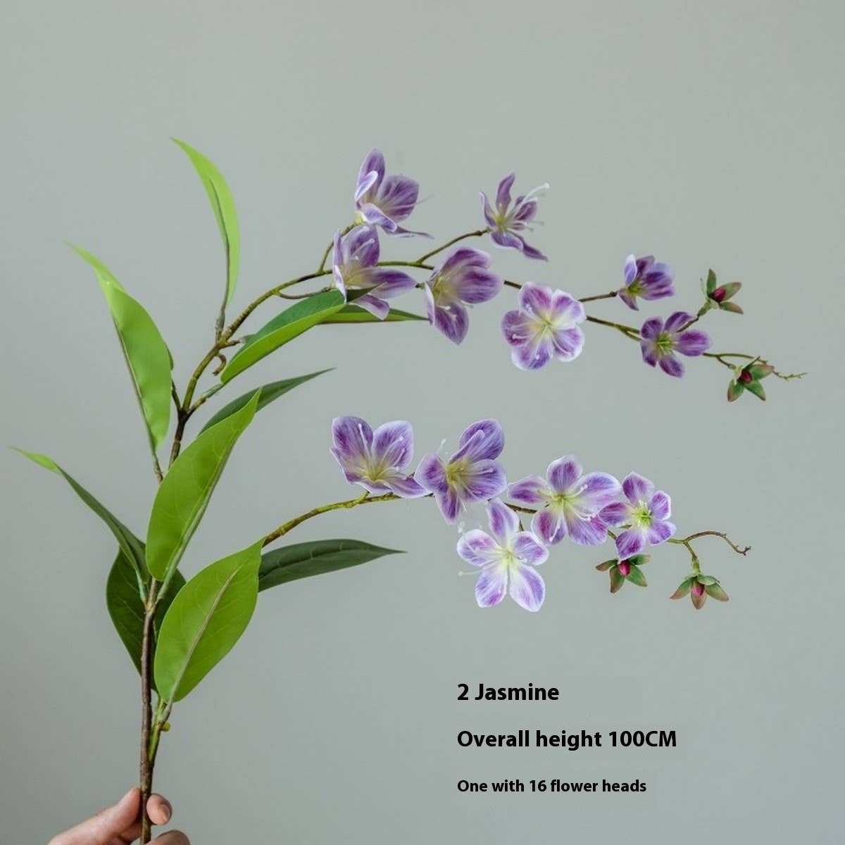 Single Stem Jasmine & Begonia Artificial Flower_CWMM6516