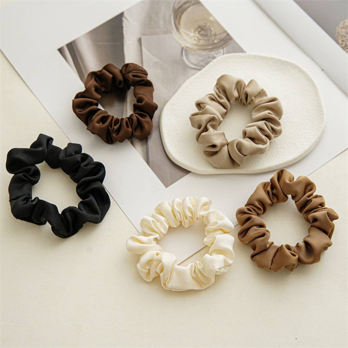 SATIN HAIRBAND HAIR ACCESSORIES ALL-MATCH HAIRBAND