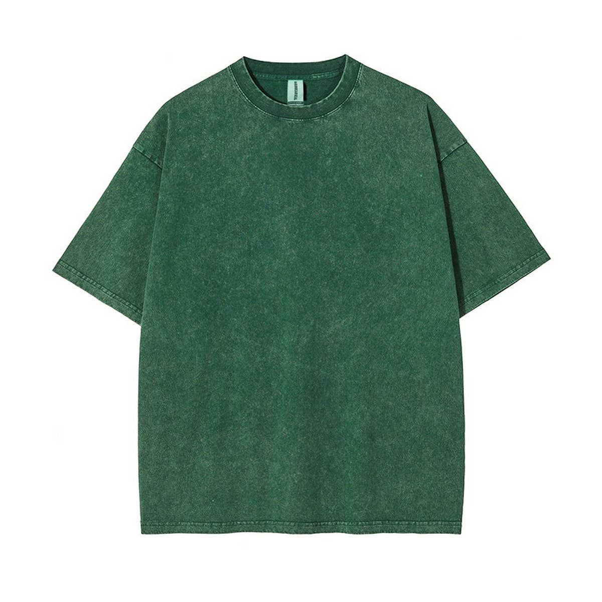250g Vintage Washed Wax-Dyed Cotton T-Shirt – Custom Logo