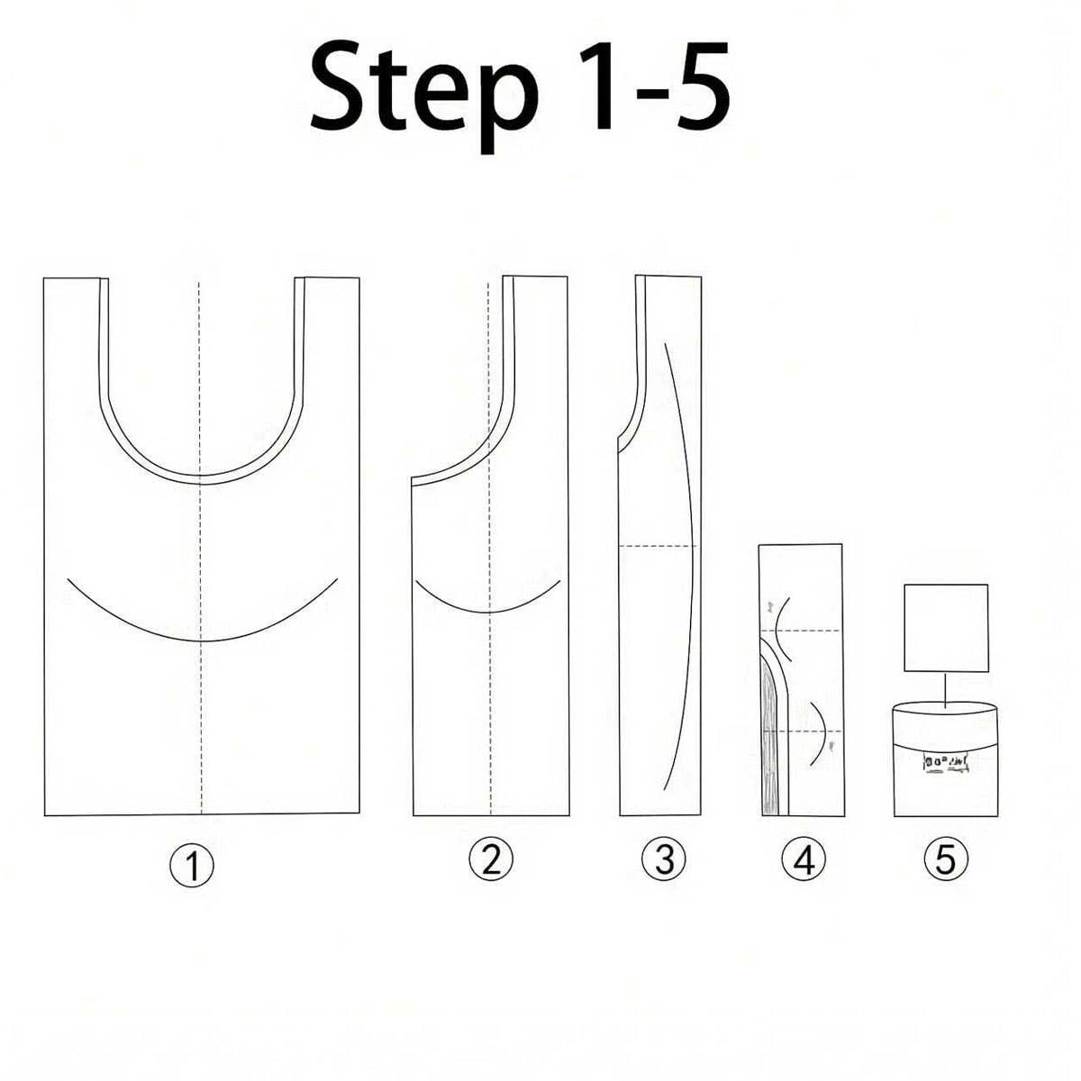 PRINTED LARGE CAPACITY FOLDING SHOPPING BAG_CWAB3474