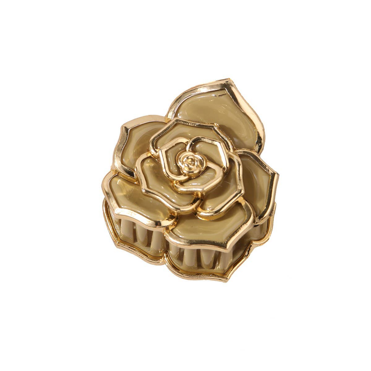 Sweet Rose Flower Hair Claw ? Small & Elegant