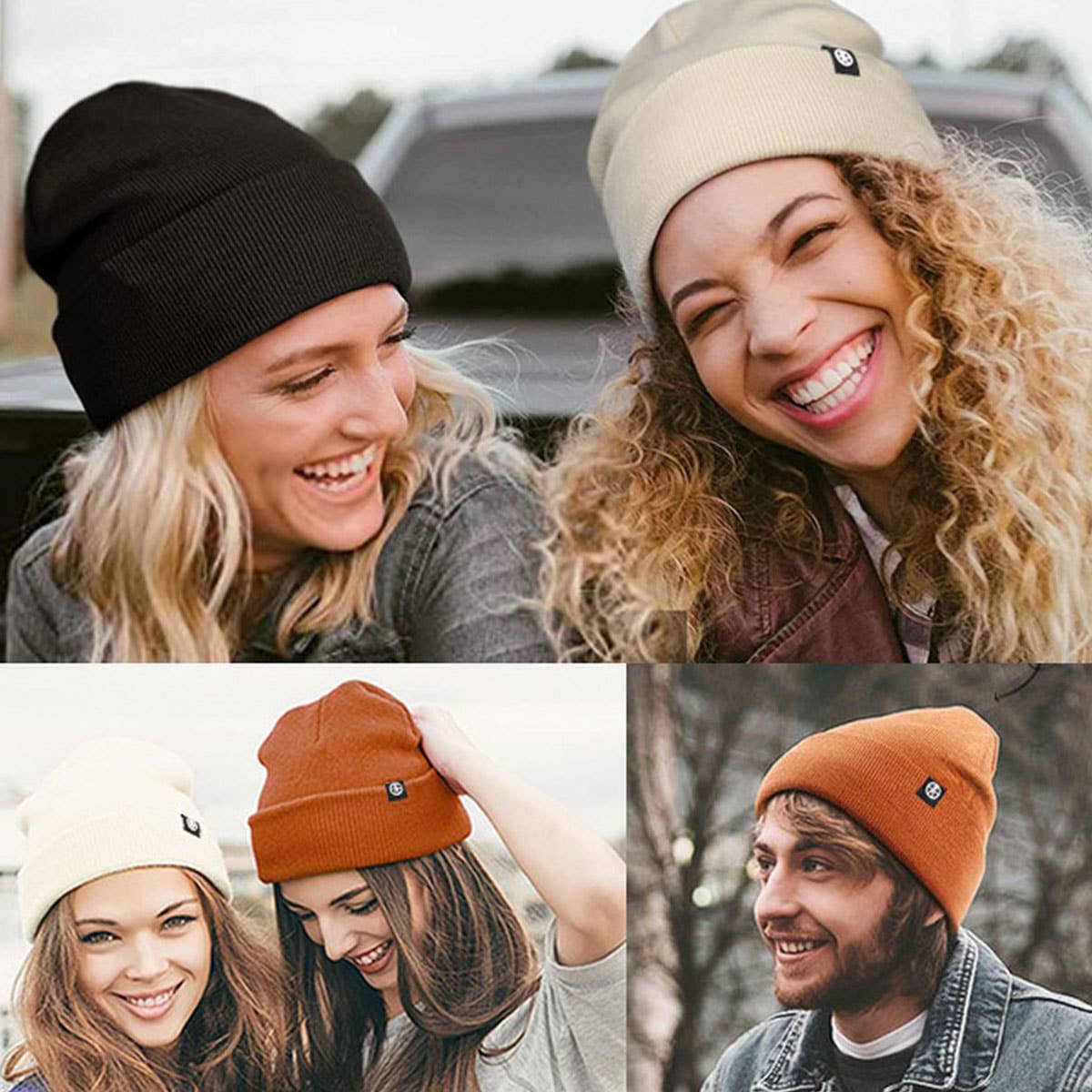 WINTER OUTDOOR WARM PULLOVER EARMUFFS KNITTED HAT_CWAH2454
